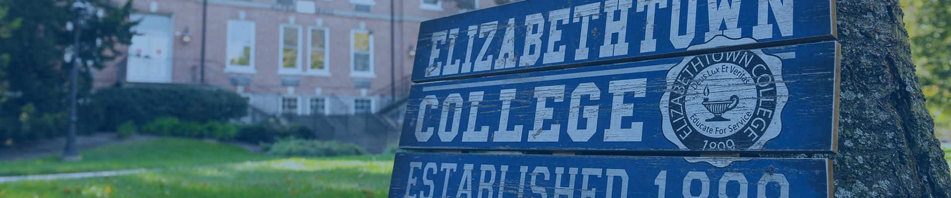Elizabethtown college sign