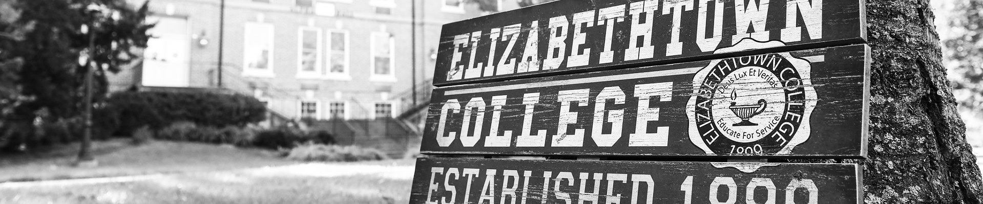 Elizabethtown college sign 